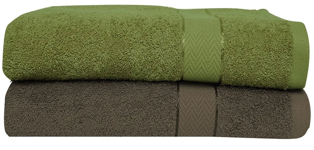 Cloth Fusion 100% Cotton 500 GSM Towels for Bath Large Size Set of 2, Ultra Soft Bath Towel for Women and Men